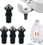 2 Paire Fixation Extensible Caoutchouc Vis Fixations WC Siège Fixation Abattant WC Vis Abattant WC Fixations Charnières Vis de Fixation WC pour les Pièces de Rechange du Siège de Toilette