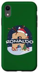 Coque pour iPhone XR Awesome Ronaldo Name w Santa Hat in Xmas Theme Christmas