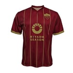 AS Roma Ma/Ro2324/Home Riyadh/Blank Maillot de Football, Rouge Home 24-25, L Mixte