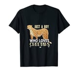 Just A Boy Who Loves Cheetahs Gift Ideas For A zoologist T-Shirt