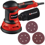 Ponceuse excentrique tc-rs 425 e (425 w, ø 125 mm, vitesse max. 26 000 oscillations/min) Livré avec 3 feuilles abrasives - Einhell