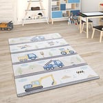 Paco Home Tapis Chambre Enfant Tapis De Jeux Tapis Bébé Tapis Enfant Route Tapis De Jeux, Dimension:80x150 cm, Couleur:Multicolore