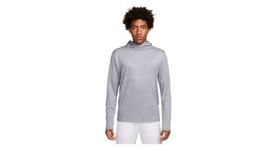 Haut thermique a capuche nike dri fit uv element gris