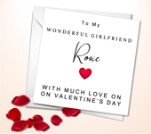 Personalised Valentines Day Card For Him For Her Boyfriend Wife Girlfriend etc