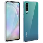 Coque Huawei P30 Silicone Gel + Film Ecran Verre Trempé transparent