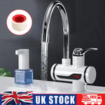 360° Electric Heater LED Faucet Tap Hot Water Instant Bathroom Kitchen Fast Heat