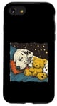 Coque pour iPhone SE (2020) / 7 / 8 Dalmatien endormi avec ours en peluche