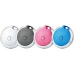 4-pack Mini Vattentät Bärbar Bluetooth GPS-spårare för bagage/barn/husdjur/katt/hund