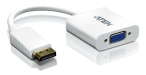 ATEN Displayport -Kabel DisplayPort Han - VGA Hun 15p 0.15 m Hvit