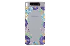 Coque4phone Coque et étui téléphone mobile galaxy a80 a90 fleur 15 violet tropical transparente