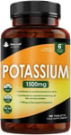 Potassium Supplements High Strength - 360 Vegan Potassium Tablets Mineral Electr