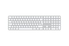 Apple Magic Keyboard with Touch ID and Numeric Keypad - tangentbord - USB-C - QWERTY - ryska - vita tangenter Inmatningsenhet