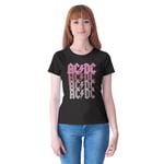 AC/DC Femme Woacdcrts032 T-Shirt, Noir, XL EU