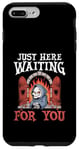 Coque pour iPhone 7 Plus/8 Plus Juste ici, Grim Reaper Halloween vous attend