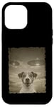 Coque pour iPhone 12 Pro Max Jack Russell Chien Selfie Vieux Téléphone Photo Drôle Observation OVNI