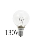 Glöd Lågvoltslampa klot E14 25W 130V