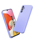 Foluu Designed for Samsung Galaxy A14 4G/5G Case, Galaxy A14 4G/5G Silicone Shockproof Phone Case with [Soft Anti-Scratch Microfiber Lining] for Samsung Galaxy A14 4G/5G 2023 (Purple)