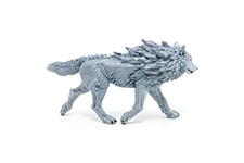 Papo - Figurine Animal - Loup des Glaces, Mystère Gelé Médiéval Fantastique, Jouet Enfant dès 3 Ans - Contes Glaciaires et Aventures Hivernales Peintes à la Main