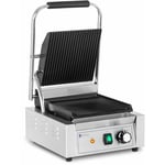 Helloshop26 - Machine à panini appareil toaster presse 1 800 watts rainurée 50 - 300 °c avec collecteur de graisse inox/fonte de fer
