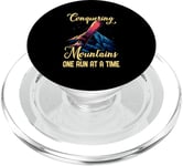 CONQUERING MOUNTAINS ONE RUN AT A TIME PopSockets PopGrip pour MagSafe