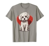 Yorkipoo Mom Dad Gift Yorkipoo Dog Lover Valentines Day T-Shirt