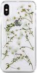 Iphone 7/8 Real Flower Case, Girls Floral Glitter Case Kirkas Pehmeä Kumi Puristetut Kuivatut Kukat Suoja Iphone 8/iphone 7-keltainen