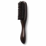 Barber Pro Beard Brush with Handle Dark Wood