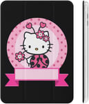 Hello Kitty Étui Pour Ipad 2020 Matériau Tpu Antichoc Réglage Automatique De L'angle De Veille/Réveil Mignon Housse De Protection Transparente 10.2in