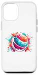 Coque pour iPhone 12/12 Pro Splash Art Dodge Ball Dodgeball Player