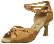 Diamant Diamant Damen Latein Tanzschuhe 141-087-379, Chaussures de Danse de salon femme, Braun (Dark Tan), 39 1/3 EU