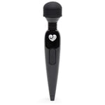 Lovehoney Deluxe Mini Wand Massager for Women with Ergonomic Handle - USB Rechargeable - Black