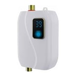 Mini chauffe-eau électrique à réservoir d'eau 3000W Chauffe-eau instantané à température constante avec affichage numérique Celsius et Fahrenheit