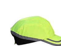 Os Bump Cap Hi-Viz Gul - 7 Cm Skärm, Ventilationshål, Justerbart Kardborreband I Nacken