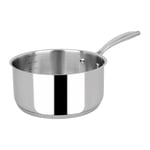 Sitram 715474, Casserole Collection Hélène Darroze Acier inoxydable Qualité Pro Ø 20 cm - Intérieur satiné avec litrage - tous feux dont induction