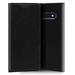 Étui Cool Flip Cover pour Samsung G970 Galaxy S10e Lisse en Similicuir Noir