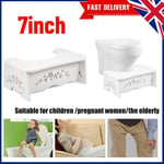 7" Toilet Step Stool Bathroom Potty Squatty Squat Aid Constipation Piles Relief