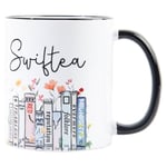 Taylor Swift album kaffemugg för sångarfans, tekopp merch för fans Swiftie kvinnor och flickor