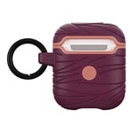 LifeProof Coque pour AirPods (1e Gen 2016/2e Gen 2019),antichoc,anti-chute,ultra-mince,anti-rayures et anti-éraflures pour Apple AirPods,Mousqueton inclus,Fabriqué de manière durable,Violet Foncé