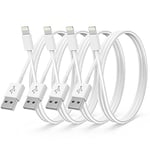 4Pack Apple MFi Certified iPhone Charger 2M,iPhone Lightning to USB A Cable 2 Meters,Fast Charging Cable Lead for iPhone 12 SE 2020 11 Xs Max XR X 8 Plus 7 Plus 6 Plus 5s SE iPad Pro