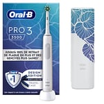 Oral-B Pro 3 3500 Brosse À Dents Électrique, Avec Capteur De Pression Pour Protéger Les Gencives, 3 Modes De Nettoyage, 1 Manche Blanc, 1 Étui De Voyage, 1 Brossette Ronde De Rechange