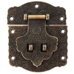 1 Pc Boucle et Reliure Traditionnelle Haute sécurité Porte Antique tiroir loquets Bijoux décoratifs boîte en Bois Cadenas Valise moraillon Serrure