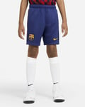 Nike Dry FC Barcelona Football Shorts (Blue) - Medium - New ~ 847267 455