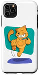 Coque pour iPhone 11 Pro Max Joli t-shirt chat dansant avec tous les sourires et la vie