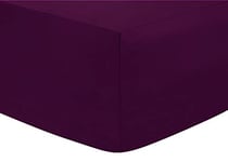 Indus Textiles Easy Care Percale Extra Deep Fitted Sheets 16"/40CM Purple-King