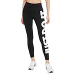 Nike Femme Leggings, Slim, Coton, Noir/Blanc, XS