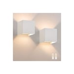 Gbly - Lampe murale led Intérieur/Extérieur : set de 2 lampes extérieures blanc chaud IP65 Lampes murales extérieures G9 Blanc Luminaire,maison