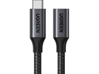 Ugreen Usb-C 3.2 Förlängningskabel Ugreen Us372 Usb-C Hane Till Usb-C Gen 2 Hona 0,5 M (Svart)