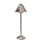 Lampe de Table Ismène En Nickel Ø21cm H:59cm Salon E14 Industriel Lampe sur Pied