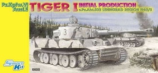 Dragon 6600 Tiger I Initial Prod. Tank Scale 1/35 Hobby Plastic Kit NEW