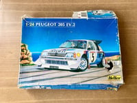 NEUF Maquette Voiture HELLER 1/24 PEUGEOT 205 EV2 éternelle !